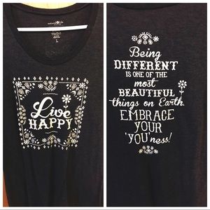 Love Happy v neck shirt